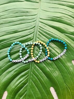 Project Have Hope Handmade Paper Bead Bracelets – New Condition – Set of 4